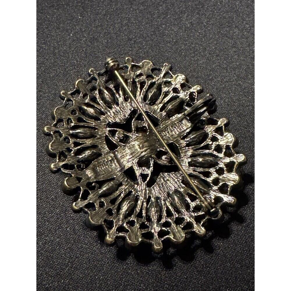 Statement Brooch Pendant Rhinestone Contemporary - Picture 4 of 5